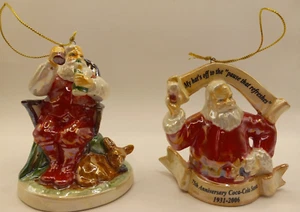 Coca-Cola 2006 edición limitada conjunto de adornos de porcelana solo para miembros de la Sociedad de Coleccionistas - Imagen 1 de 13