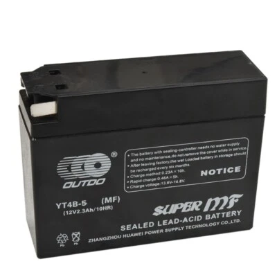 AGM Battery YT4B-5 GT4B-5-BS for Yamaha TTR50E TTR90E SR400 Electric Start Bikes - Image 1 of 4