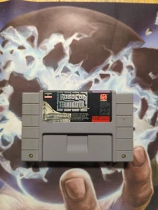 Robocop vs Terminator (Super Nintendo SNES, 1993) Blockbuster Authentic Tested - Picture 1 of 1