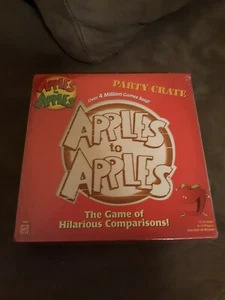 Mattel Games Apples to Apples Party Crate Wooden Box 4-10 Players 12 to Adult - Picture 1 of 6