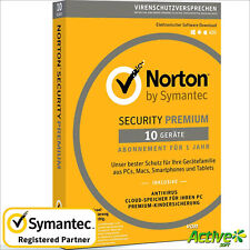 Norton 360 Premium Vollversion PKC, 10 Geräte, 1 Jahr