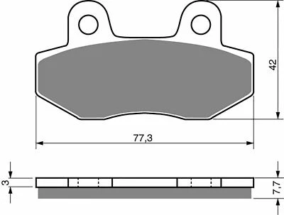 HYOSUNG GV 650 SPORTCRUISER Front Disc Brake Pads Set 2007 2008 2009 2010 2011 - Image 1 of 3