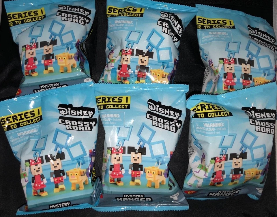Disney Crossy Road Mystery Hanger Bags Set of 4 Series 1 Unopened