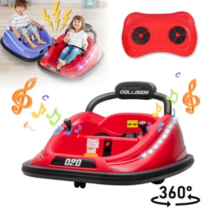 12V Kids Ride on Bumper Car 360° Spinning Electric Vehicle w/ Remote Control MP3 - Picture 1 of 16