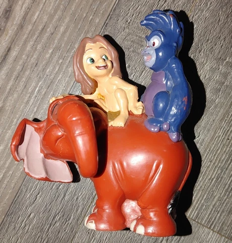 Burroughs and Disney Tarzan Elephant Tantor Gorilla Terk PVC Figure 4" Cover