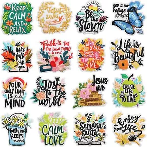 30pcs Jesus Inspirierende Worte Bibel Bestickte Patches Lot Iron Badge Jeans - Bild 1 von 20