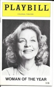 Lauren Bacall "Woman of the Year" Tryout Playbill 1981 Boston - Picture 1 of 1