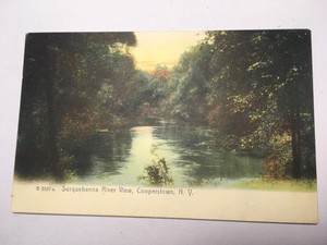 Susquehanna River View,  Cooperstown, New York. 1900’s.