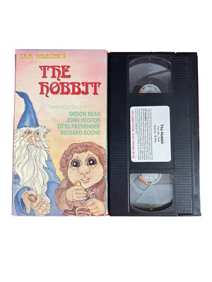 The Hobbit VHS J.R.R. Tolkien Animated Cartoon Bilbo Gandalf Gollum Tested 1999 - Image 1 of 2