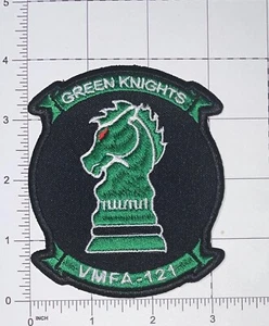 USMC VMFA-121 Green Knights Squadron Patch Hook & Iron-On Repro New A969 - Picture 1 of 1
