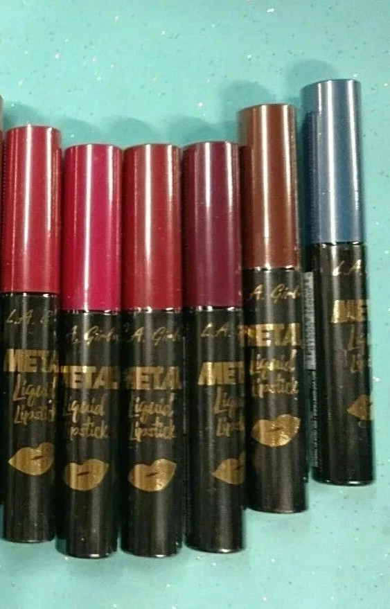 LOTE DE 6 PIEZAS - Lápiz labial LA Girl METAL LIQUID brillo labial metálico 0,24 oz ¡NUEVO! Foto 1 de 1
