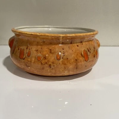 Maceta maceta tazón suculentas maceta de frijoles reutilizada MCM cerámica Groovy 7” W Foto 1 de 4