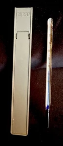 Vintage Patterson Certified Thermometer 5'' Protective Grey Hard Storage Case - Picture 1 of 7