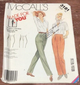 McCall’s Made For You Pattern 3181 Misses’ Tummy Control Pants Size 16 Uncut - Picture 1 of 5