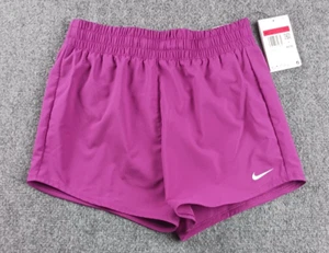 NIKE ONE KIDS TRAINING SHORTS PURPLE DX4967-503 LARGE - Picture 1 of 7