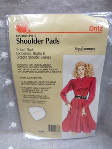 1988 DRITZ Fashion Plus PADS 1/2" Dolman Raglan Dropped Shoulder 53032-9 - Picture 1 of 3