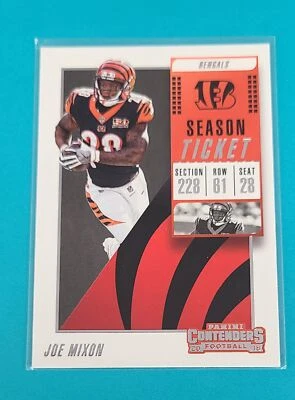 2018 Panini Contenders #80 Joe Mixon Cincinnati Bengals FOOTBALL Card 1B - Image 1 of 2