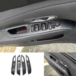 Panel de cubierta de interruptor de elevación de ventana de puerta de grano de madera negro para Hyundai Tucson 2022-24 - Imagen 1 de 9