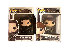 Funko Pop Jon Snow 07 and Arya Stark 09 Game Of Thrones