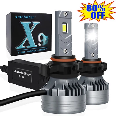 2000W 2X 5202 LED Headlight Bulb Kit Fog Driving Lamps 6000K Cool White 240000LM - Image 1 of 4