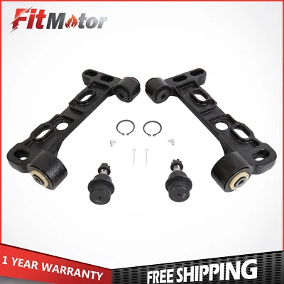 Front Lower Control Arms Kit For Chevy SSR GMC Envoy Saab 9-7X Isuzu Ascender - Image 1 of 4