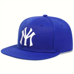 Flat Brim Snapback My Hat New York NY Baseball Cap Casual Caps Yankees - Picture 1 of 18