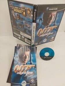 007 NIGHTFIRE NINTENDO GAMECUBE GAME WITH MANUAL CLEAN TESTED