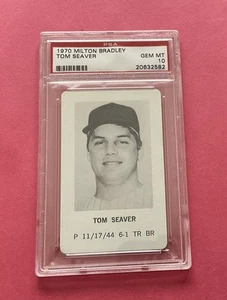 1970 MILTON BRADLEY BASEBALL PSA 10 ~ TOM SEAVER ~ SET BREAK ~ HOF ~ METS - Picture 1 of 3