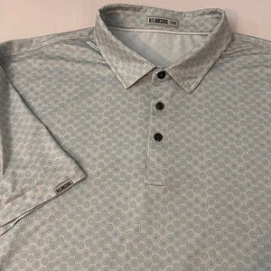Linksoul Golf Polo Shirt Mens XXL Short Sleeve Geometric Pattern Performance - Picture 1 of 7