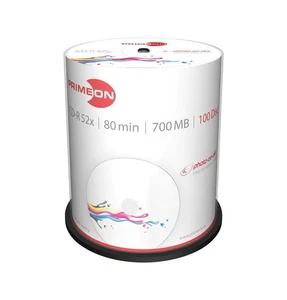 PRIMEON Primeon CD-R 80Min/700MB/52x Cakebox (100 Disc), photo-on-disc Surf (CD) - Afbeelding 1 van 1