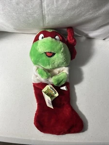 Medias de Navidad de colección TMNT Teenage Mutant Ninja Turtles 1990 Rafael - Imagen 1 de 2
