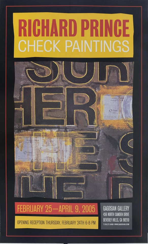 Richard Prince: Cuadros a cuadros - Póster original Foto 1 de 4