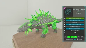 🔥ARK Survival Ascended OFFICIAL PVE - ANKYLOSAURUS TOP STATS - Picture 1 of 5
