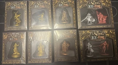 A Song Of Ice & Fire The Minature Game Promos Complete Set Vargo, Alicent & More - Image 1 of 4
