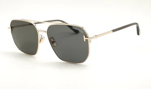 Gafas de sol TOM FORD TF 1249-K 28N doradas / lentes G-15 61 nuevas - Imagen 1 de 4