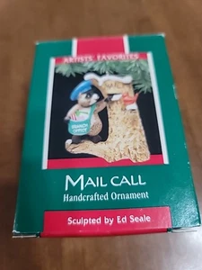 1989 Hallmark Mail Call Handcrafted Keepsake Ed Seale Artist Favorite Ornament - Picture 1 of 7