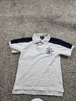 Polo Ralph Lauren Polo Shirt Boys Small Beige Short Sleeve Big Pony - Image 1 of 4