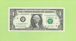 2003A ..UNCIRC $1 F 2222 2787 F .... 2003A $1 F-F SOLID POKER '22222' - Bild 1 von 2