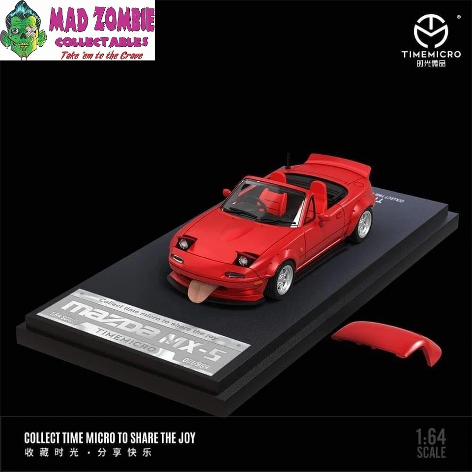 Time Micro 1/64 Scale - Mazda MX5 Metallic Red - image 1 of 1