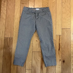 Gap Hose Damen 4 Navy Geometrisches Muster Slim City Straight Chino Baumwollmischung - Bild 1 von 12