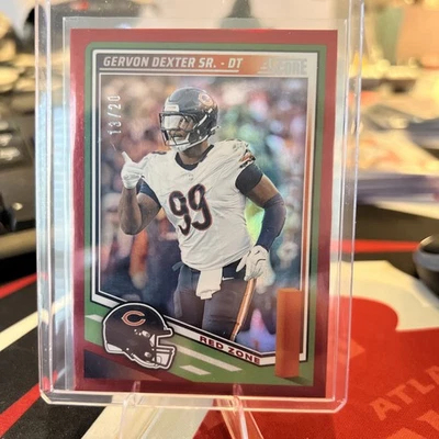 2025 Score Football GERVOM DEXTER SR Red Zone /20 #189 Chicago Bears - Image 1 of 2