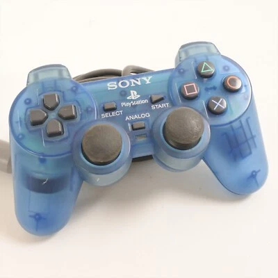 PS1 Analog Controller DUALSHOCK Island Blue SCPH-1200 Playstation Korea C - Image 1 of 3