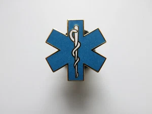 Star of Life Pin 3D Służba Ratownicza niebieska - Zdjęcie 1 z 1