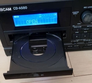 TASCAM CD-A580 Cassette Recorder Black Sound output unconfirmed JANK Japan - Picture 1 of 20