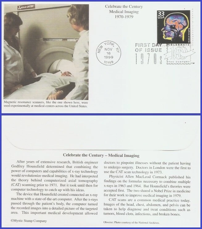 USA5 #3189o U/A MYSTIC FDC   1970s Medical Imaging - Image 1 of 1