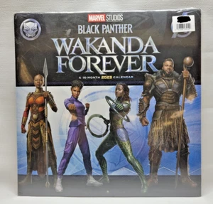 BLACK PANTHER, WAKANDA FOREVER,2023 CALENDAR, 16 MONTH COLLECTABLE ,SEALED (A5) - Picture 1 of 12