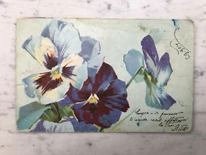 Old Card Flowers Old Postcard Set - Picture 1 of 2