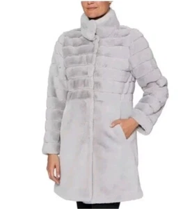 Jones New York Women's Stand-Collar Faux-Fur Coat XL 390$ - Picture 1 of 6