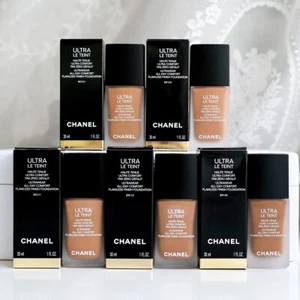 CHANEL ULTRA LE TEINT FLAWLESS FINISH FOUNDATION 1oz PICK YOUR SHADE NEW IN BOX - Picture 1 of 31