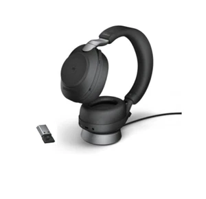 Jabra Evolve2 85 Stereo Wireless Headset (UC, USB-A) with Charging Stand - Black - Picture 1 of 7